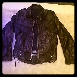 Leather antique jacket